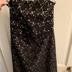 White House Black market strapless dress size 2